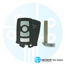 2002 - 2008 BMW Serie 7 llave inteligente LX 8766 S - PN: 2911A12133 - Sistema CAS1
