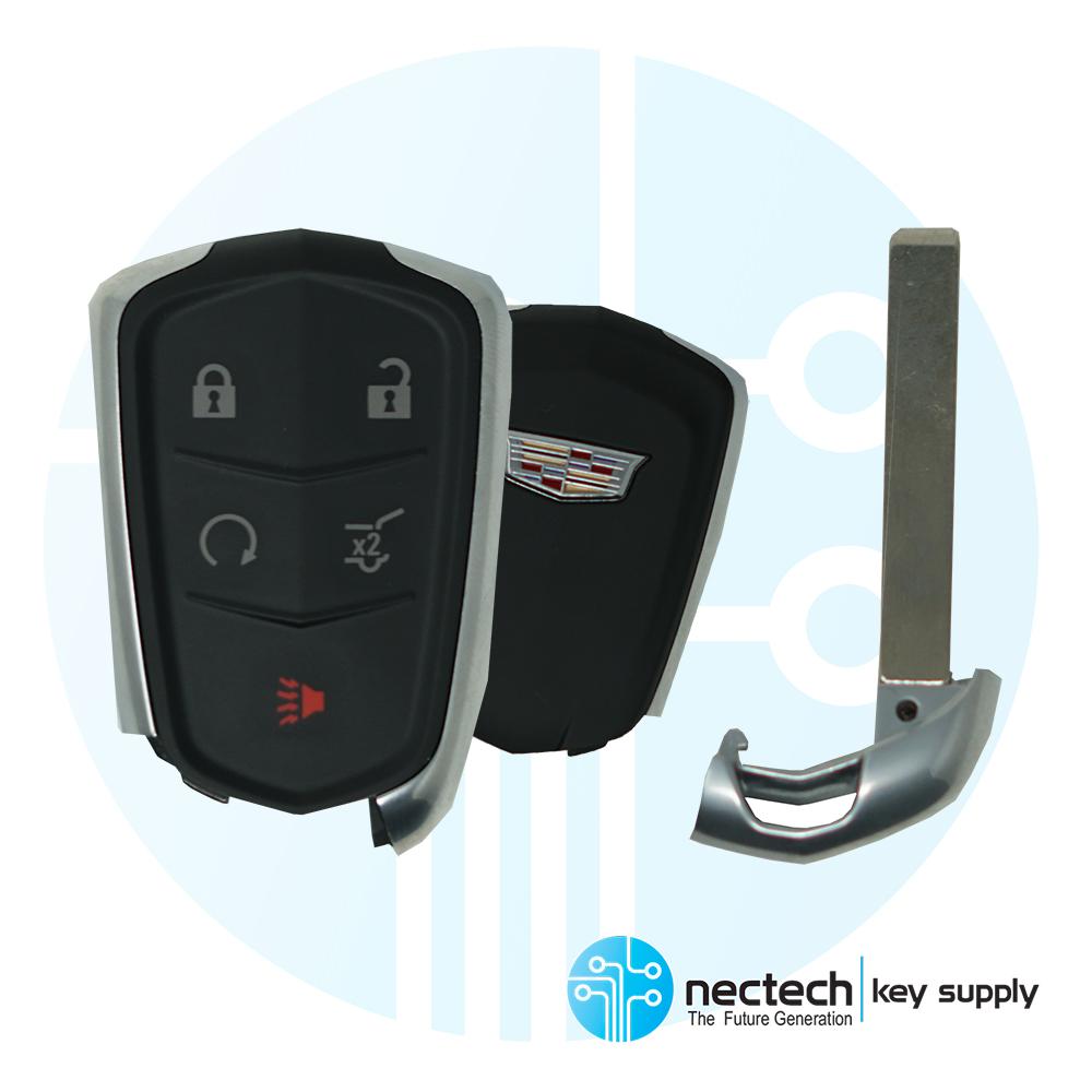 NEW REPLACEMENT CASE SHELL FOR 5B TRUNK CADILLAC SMART KEY REMOTE FOB 22984994 NEW REPLACEMENT CASE SHELL FOR 5B TRUNK CADILLAC SMART KEY REMOTE FOB 22984994