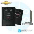 2008 - 2013 NUEVA llave inteligente Chevrolet Corvette FCC: M3N-5WY7777A PN: 25926480