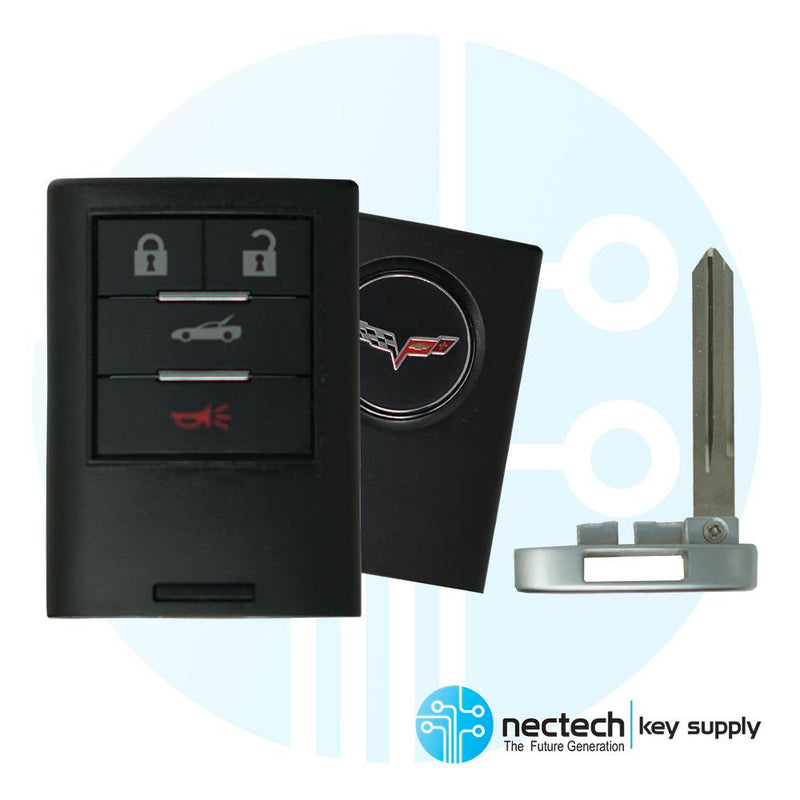 2008 - 2013 Chevrolet Corvette Llave inteligente FCC: M3N-5WY7777A PN: 25926480