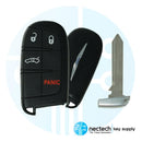 2015 - 2021 Chrysler Gen 4 "Tombstone" Llave inteligente 4B FCC: M3M-40821302 / PN:68155686AB