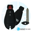 2008 - 2020 Dodge Charger Durango Fobik llave remota FCC: IYZ-C01C - 3B