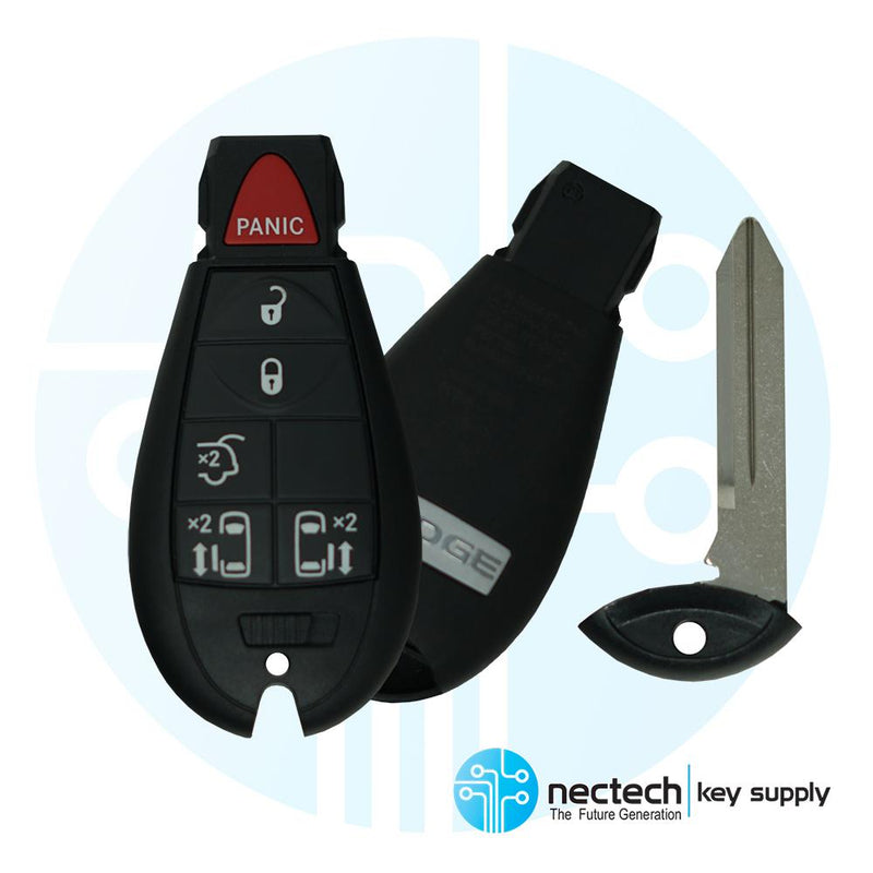 2008 - 2020 Dodge Caravan Grand Caravan Fobik Remote Key 6B FCC: IYZ-C01C