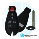 2011-2013 Jeep Grand Cherokee Proximity Fobik Key 6B Hatch / Hatch Glass / Remote Start - FCC: IYZ-C01C PN: 68051666AF