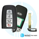 2010 - 2014 Kia ​​Rio Optima Borrego Llave de proximidad inteligente FCC: SY5HMFNA04 / PN: 95440-2T100
