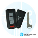 2015 - 2021 Mitsubishi Outlander 4B Llave de proximidad inteligente FCC: OUC644M-KEY-N / PN: 8637A817