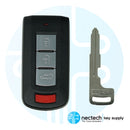 2015 - 2021 Mitsubishi Outlander 4B Llave de proximidad inteligente FCC: OUC644M-KEY-N / PN: 8637A817