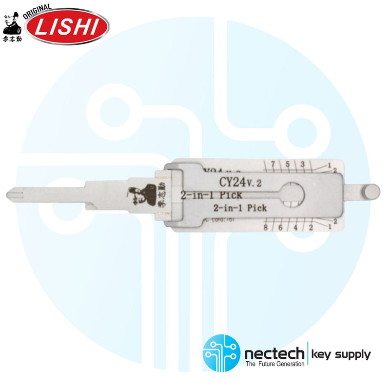 Original Lishi CY24 Chrysler 8-Cut Y159 2-in Pick - Anti Glare