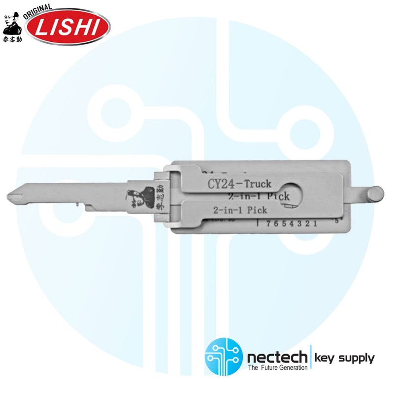 Original Lishi CY24 Chrysler TRUCKS 8-Cut Y159 2-in Pick - Anti Glare