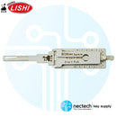 Púa 2 en 1 original Lishi HU100 V3 - Encendido / Puerta / Maletero - Antideslumbrante