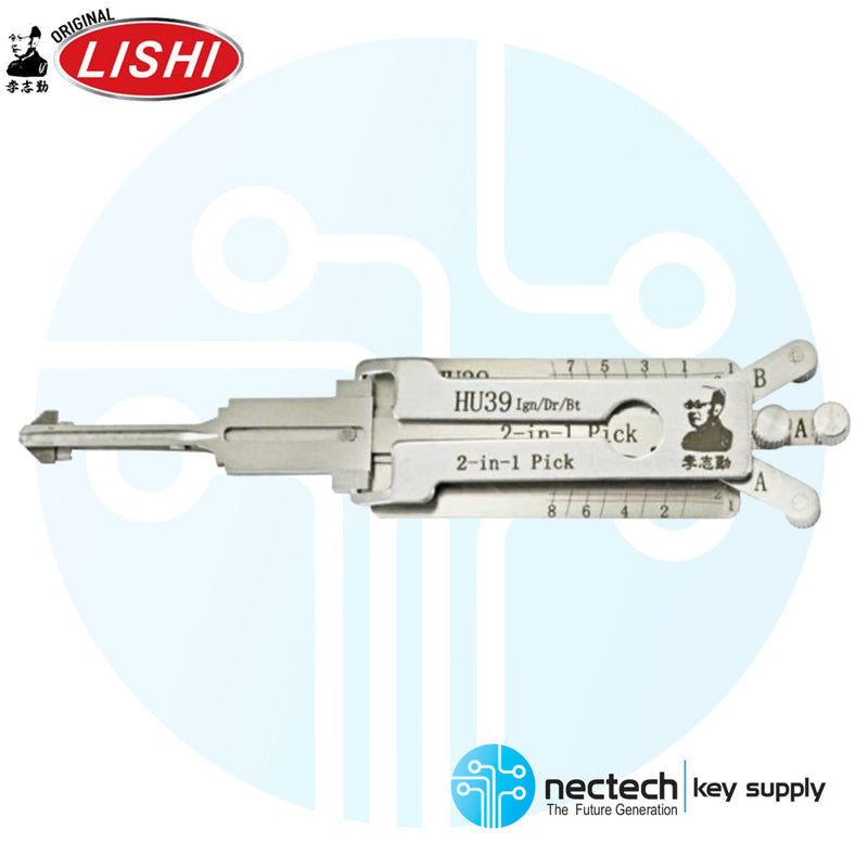 Original Lishi HU39 Mercedes 2-in Pick - Ignition/Door/Trunk