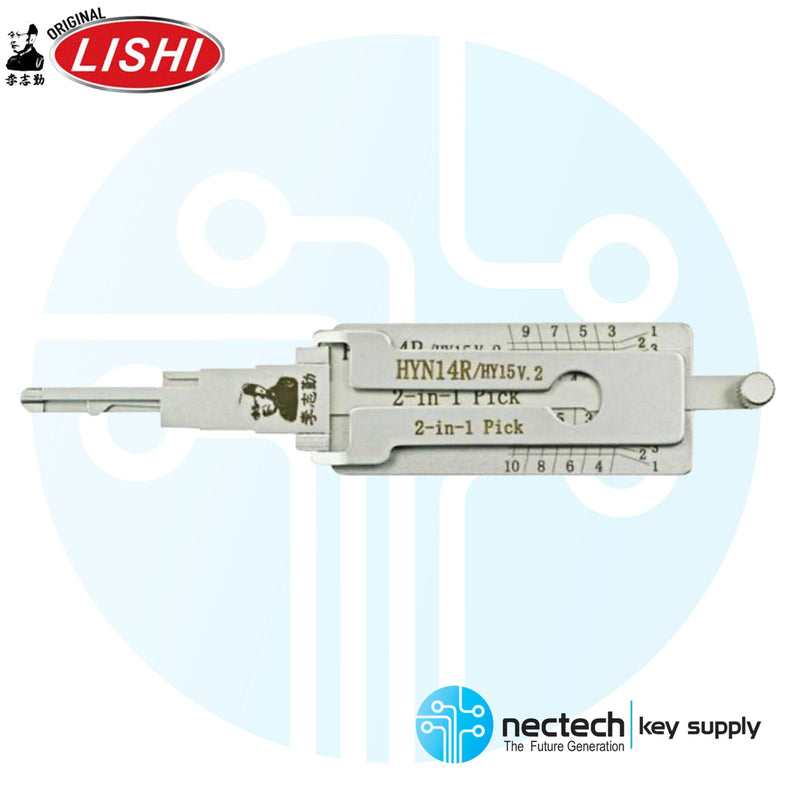 Original Lishi HYN14R HY15 Hyundai 2-in Pick - Anti Glare