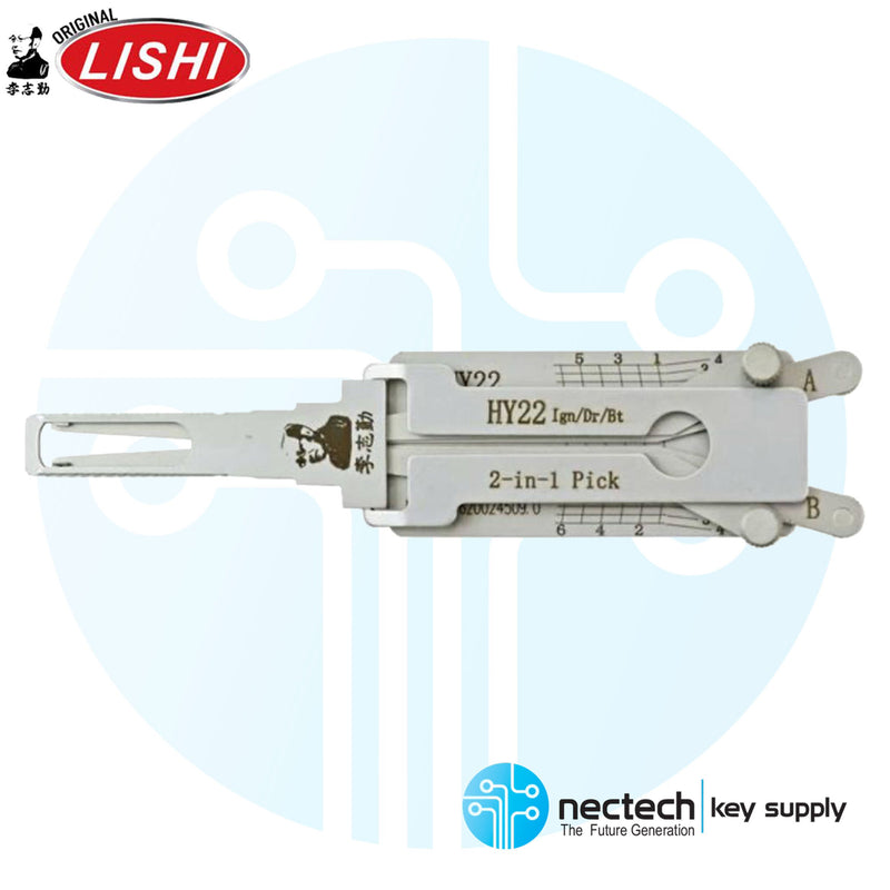 Original Lishi HY22 Hyundai/ Kia Ignition Enabled - Anti Glare