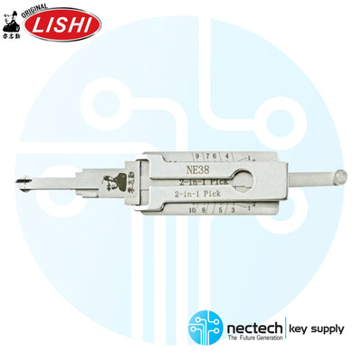 Original Lishi NE75 NE38 RV4 V2 For Land Rover 2-in Pick Door
