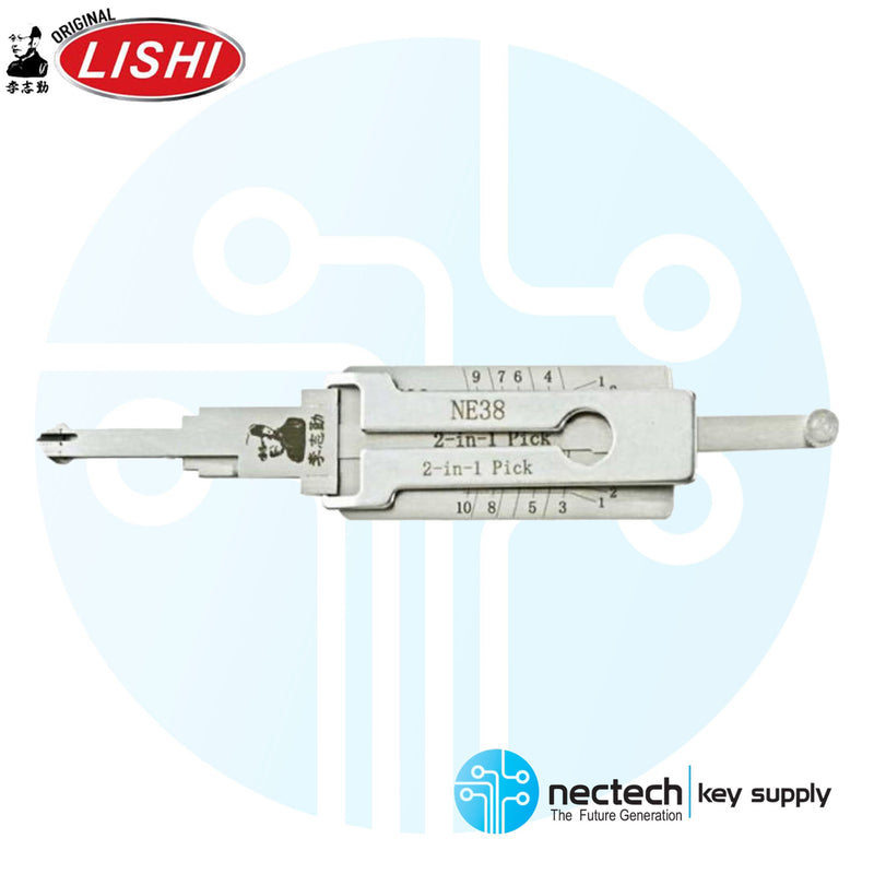 Original Lishi NE75 NE38 RV4 V2 For Land Rover 2-in Pick Door