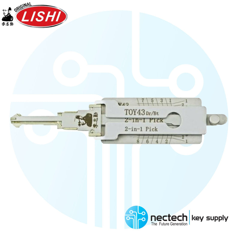 Original Lishi TOY43 8-Cut - 2-in Pick -Door/Trunk - Anti Glare