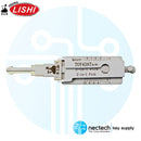 Original Lishi TOY43AT Solo puerta de selección de 10 cortes y 2 pulgadas - Antideslumbrante