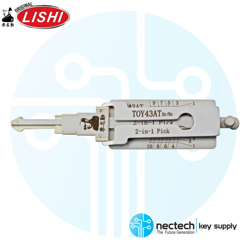 Original Lishi TOY43AT 10-Cut 2-in Pick Door Only - Anti Glare