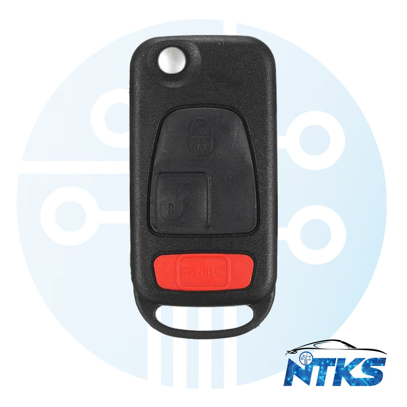 KR55 CHRYSLER CROSSFIRE 3 BUTTON FLIP KEY HU64 / PCF7935