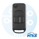 KR55 LLAVE FLIP 3 BOTONES MERCEDES SL HU39 / PCF7935 / 315/433 MHZ