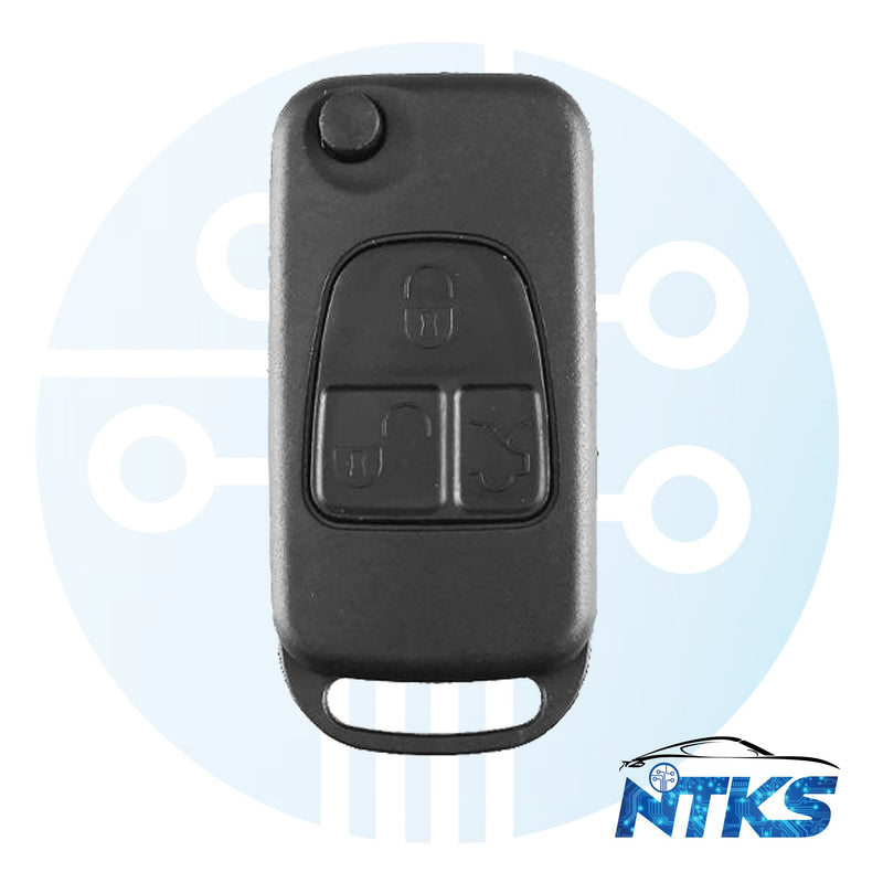 KR55 MERCEDES SL 3 BUTTON FLIP KEY HU39 / PCF7935 / 315/433 MHZ