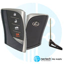 2018-2020 Lexus ES300H ES350 ES350H Llave de proximidad inteligente 4B FCC: HYQ14FLB