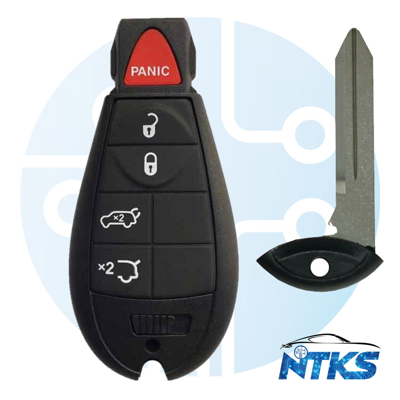 2008 - 2013 Llave Fobik para Jeep 5B FCC: IYZ-C01C / M3N5W783X - 433 MHz