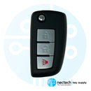 Llave abatible remota Nissan Rogue 2014 - 2020 (nuevo estilo) FCC: CWTWB1G767 PN: H0561-4BA1B