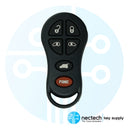 2001 - 2004 Dodge Chrysler 6 botones remoto llavero FCC: GQ43VT18T