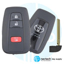 FCC de la llave de proximidad inteligente Toyota C-HR 2018 - 2022: MOZBR1ET - 0010