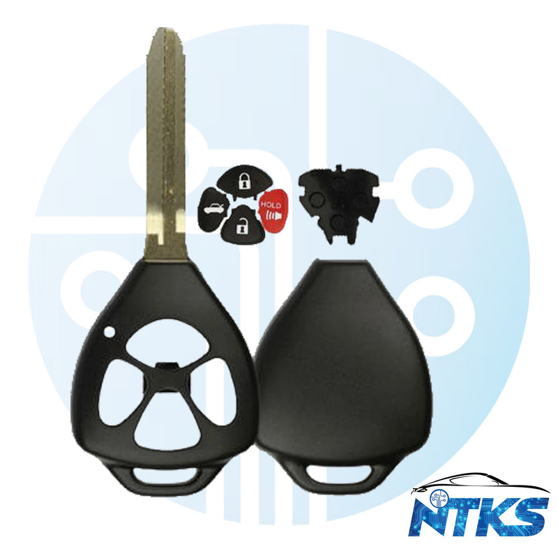 2008 -2013 SHELL para Toyota Scion llave de cabeza remota estilo antiguo 4 botones