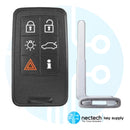 2008-2017 Volvo V70 VC60 VC70 S80 S60 Llave de proximidad inteligente FCC:KR55WK49266