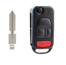 1997–2005 Mercedes SL Llave abatible de 4 botones. Chip HU39 PCF7935 (44) para fabricante de llaves KR55