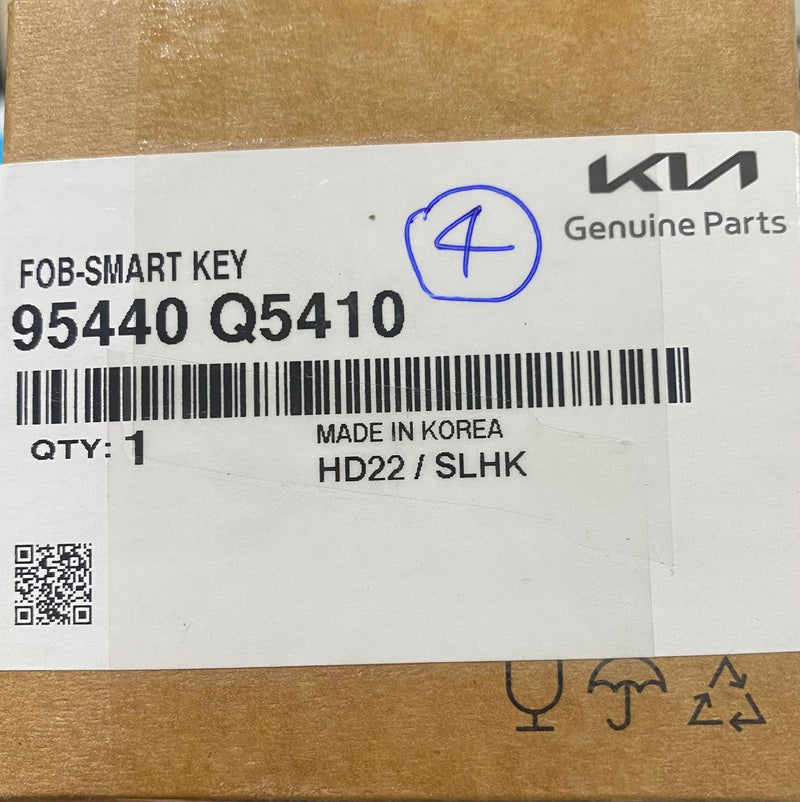 2022-2023 KIA Seltos Genuine Smart Remote Key 4 Buttons 433MHz PN: 95440-Q5410