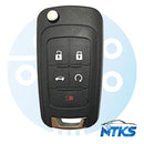 2010 - 2019 Remote Flip Key PEPS for Chevrolet Buick 5 Buttons FCC:OHT01060512