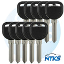 2004 - 2017 Transponder Key for Cadillac Chevrolet GMC Pontiac - Z Keyway - B111-PT / ID46 - Chip (Circle+)