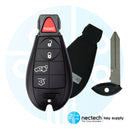 2008 - 2013 Dodge Fobik clave 5B FCC: IYZ-C01C / M3N5W783X - 433 MHz