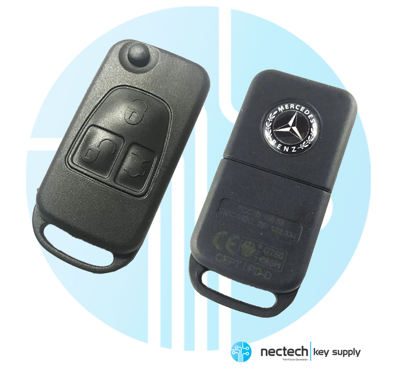 1997-2001 Mercedes SL 3-buttons flip key (HU39) PCF7935