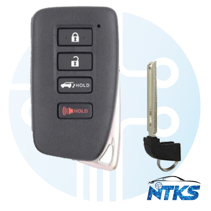 2015 - 2020 Llave de proximidad inteligente para Lexus NX200T LX570 NX300h FCC: HYQ14FBA / (placa AG 2110)