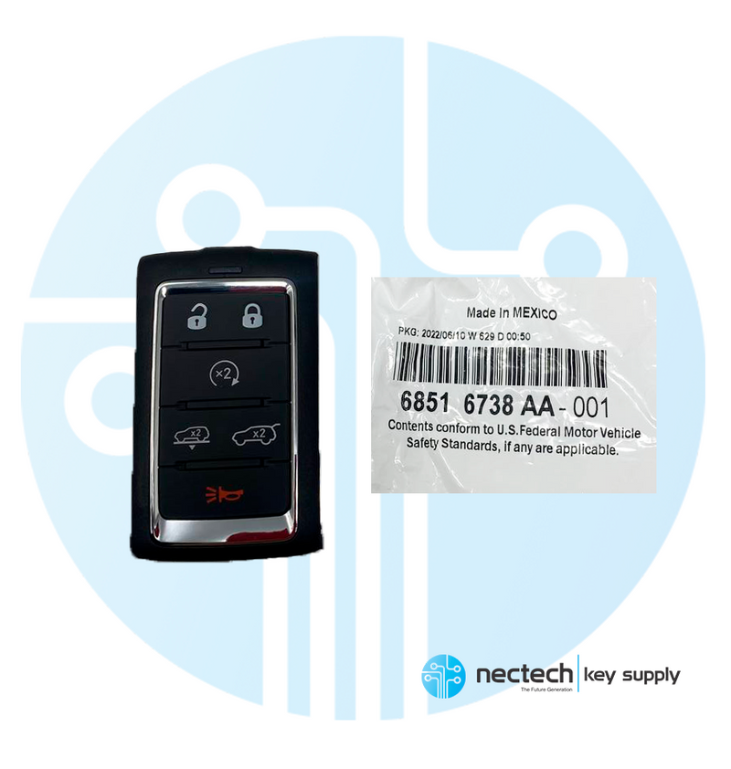 2021-2023 Jeep Grand Wagoneer Smart Key PN: 68469565AA FCC: M3NWXF0B1